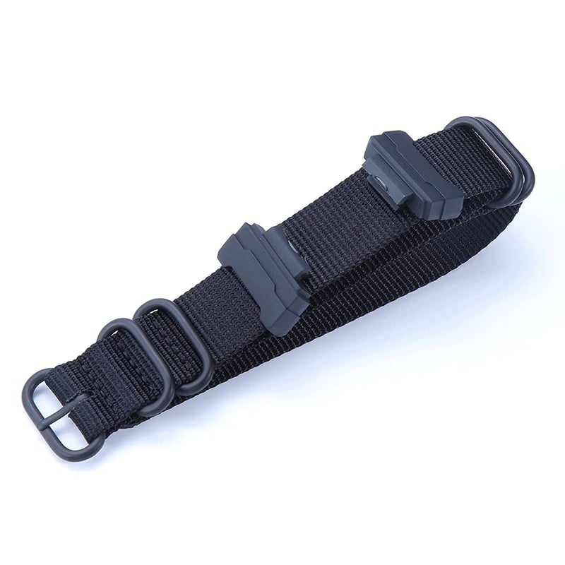 MCXGL Heavy duty nylon watch strap + Adapter 16mm Replacement for GShock Dw5600 GW6900 GA110 GA120 GA100 mens watch band - Image 2